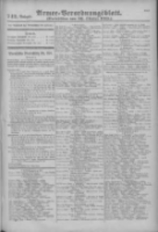 Armee-Verordnungsblatt. Verlustlisten 1915.10.20 Ausgabe 742
