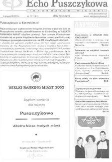 Echo Puszczykowa 2003 Nr11(144)