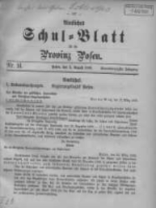 Amtliches Schul-Blatt f&uuml;r die Provinz Posen 1908.08.05 Jg.41 Nr14