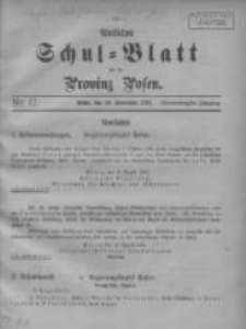 Amtliches Schul-Blatt für die Provinz Posen 1908.09.20 Jg.41 Nr17