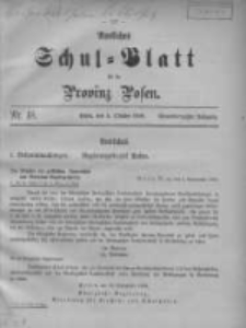 Amtliches Schul-Blatt f&uuml;r die Provinz Posen 1908.10.05 Jg.41 Nr18
