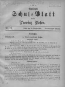 Amtliches Schul-Blatt f&uuml;r die Provinz Posen 1908.10.20 Jg.41 Nr19