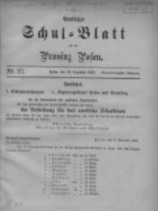 Amtliches Schul-Blatt f&uuml;r die Provinz Posen 1908.12.20 Jg.41 Nr23