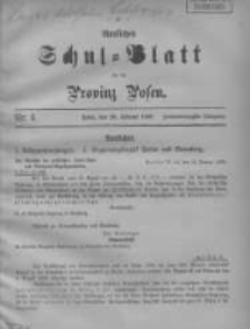 Amtliches Schul-Blatt für die Provinz Posen 1909.02.20 Jg.42 Nr4