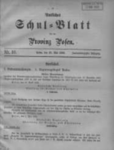 Amtliches Schul-Blatt für die Provinz Posen 1909.05.20 Jg.42 Nr10