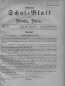 Amtliches Schul-Blatt für die Provinz Posen 1909.07.05 Jg.42 Nr13