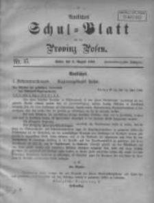 Amtliches Schul-Blatt für die Provinz Posen 1909.08.05 Jg.42 Nr15