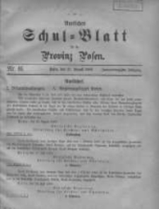 Amtliches Schul-Blatt für die Provinz Posen 1909.08.20 Jg.42 Nr16
