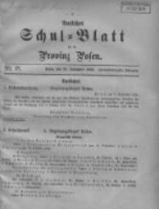 Amtliches Schul-Blatt für die Provinz Posen 1909.09.20 Jg.42 Nr18