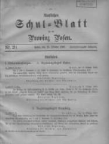 Amtliches Schul-Blatt f&uuml;r die Provinz Posen 1909.10.20 Jg.42 Nr20