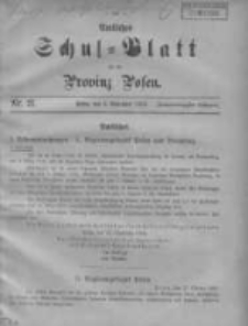 Amtliches Schul-Blatt f&uuml;r die Provinz Posen 1909.11.05 Jg.42 Nr21
