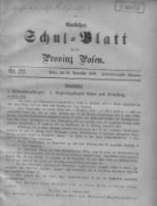 Amtliches Schul-Blatt für die Provinz Posen 1909.11.20 Jg.42 Nr22