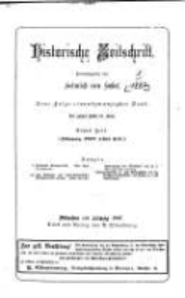 Historische Zeitschrift. 1887 Band 21(57) Heft 1-3