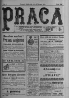 Praca: tygodnik polityczny i literacki, illustrowany. 1916.02.27 R.20 nr9