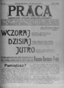 Praca: ilustrowany tygodnik społeczno-narodowy. 1920.05.23 R.24 nr21
