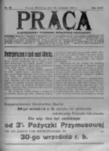 Praca: ilustrowany tygodnik społeczno-narodowy. 1920.09.26 R.24 nr39