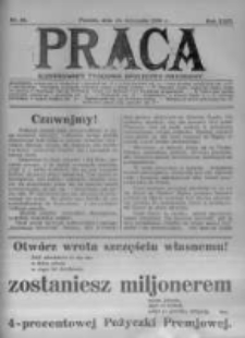 Praca: ilustrowany tygodnik społeczno-narodowy. 1920.11.13 R.24 nr46