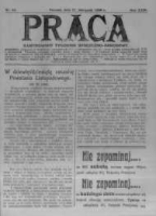 Praca: ilustrowany tygodnik społeczno-narodowy. 1920.11.27 R.24 nr48