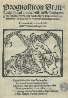 Prognosticon Vratislaviensis ad annum Christi 1516 [słow.] per [...] supputatum [...]