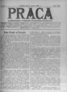 Praca: ilustrowany tygodnik społeczno-narodowy. 1921.03.06 R.25 nr10