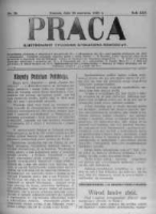Praca: ilustrowany tygodnik społeczno-narodowy. 1921.06.26 R.25 nr26