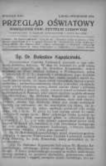 Przegląd Oświatowy: miesięcznik Towarzystwa Czytelni Ludowych poświęcony sprawom oświatowym i kulturalnym 1921 lipiec/wrzesień R.16 Nr1/6