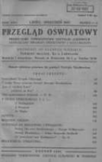 Przegląd Oświatowy: miesięcznik Towarzystwa Czytelni Ludowych poświęcony sprawom oświatowym i kulturalnym 1931 lipiec/wrzesień R.26 Nr7/9