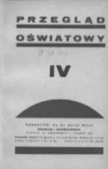 Przegląd Oświatowy: dwumiesięcznik Towarzystwa Czytelni Ludowych z dodatkiem p.n. Poradnik Bibljoteczny 1936 lipiec/wrzesień R.30 Nr4