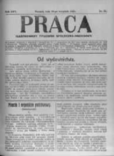 Praca: ilustrowany tygodnik społeczno-narodowy. 1921.09.18 R.25 nr38