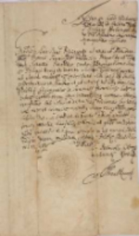 Inter G[e]n[er]osum Radzewski ab una et Religiosam Congregationem S[ancti] Philippi Nerei Gostinensis ab altera roboratio contractus 1675. In castro Wschouensi