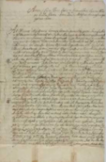 Testamentum Magnifici ac Generosi Domini Adami de Konarzewo Konarzewski Fundatoris S[acrae] Congregationis S[ancti] Philippi Nerij Gostinensis in Sacro Monte Gostinensi