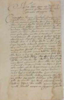 Bonorum Agri Vlesina et Prati post Sawicki Ephippiarium Oppidanum Gostinen[sem] per Testamenti illius Executores resignatio 1689