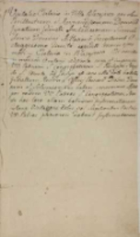 Visitatio Ecclesiae in Villa Błazejewo 1685