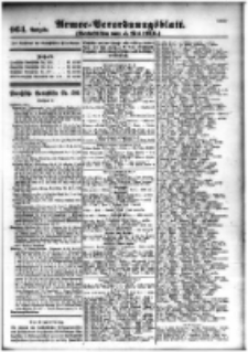 Armee-Verordnungsblatt. Verlustlisten 1916.05.05 Ausgabe 964