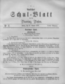 Amtliches Schul-Blatt f&uuml;r die Provinz Posen 1870.01.15 Jg.3 Nr2