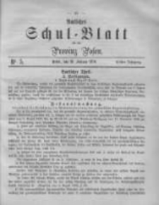Amtliches Schul-Blatt f&uuml;r die Provinz Posen 1870.02.26 Jg.3 Nr5