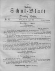 Amtliches Schul-Blatt für die Provinz Posen 1870.08.27 Jg.3 Nr18