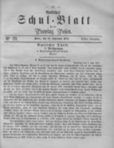 Amtliches Schul-Blatt f&uuml;r die Provinz Posen 1870.09.24 Jg.3 Nr20