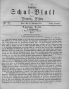 Amtliches Schul-Blatt für die Provinz Posen 1870.09.24 Jg.3 Nr20