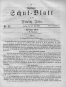 Amtliches Schul-Blatt für die Provinz Posen 1871.07.15 Jg.4 Nr14