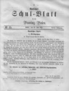 Amtliches Schul-Blatt f&uuml;r die Provinz Posen 1871.07.29 Jg.4 Nr15