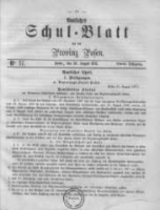 Amtliches Schul-Blatt für die Provinz Posen 1871.08.26 Jg.4 Nr17