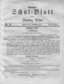 Amtliches Schul-Blatt f&uuml;r die Provinz Posen 1871.09.09 Jg.4 Nr18