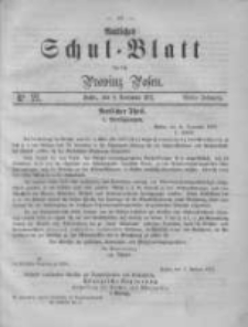 Amtliches Schul-Blatt für die Provinz Posen 1871.11.04 Jg.4 Nr21