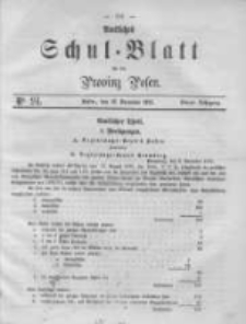 Amtliches Schul-Blatt für die Provinz Posen 1871.12.16 Jg.4 Nr24