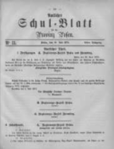 Amtliches Schul-Blatt f&uuml;r die Provinz Posen 1875.07.10 Jg.8 Nr13