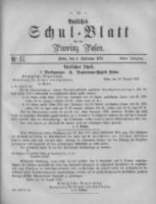 Amtliches Schul-Blatt für die Provinz Posen 1875.09.04 Jg.8 Nr17