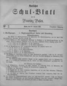 Amtliches Schul-Blatt f&uuml;r die Provinz Posen 1881.01.29 Jg.14 Nr2