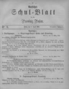 Amtliches Schul-Blatt für die Provinz Posen 1881.04.09 Jg.14 Nr6