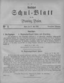 Amtliches Schul-Blatt f&uuml;r die Provinz Posen 1881.05.21 Jg.14 Nr9